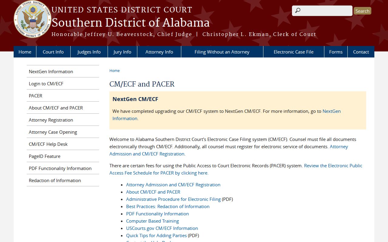 Oak Hill court docket Southern District case information