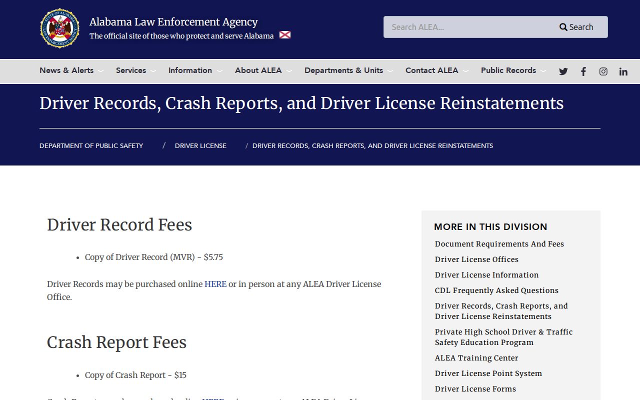 Wilcox County traffic court records and ALEA record distinction